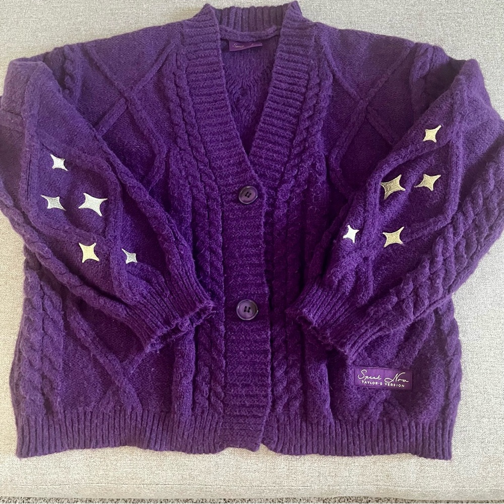 Taylor Swift Speak Now Cardigan XS/S guaranteed authentic 💜 used condition ✨
